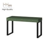  HAPPY FURNITURE , Bàn làm việc chân sắt 3 ngăn kéo - WESLEY , BAN_012 , 140cm x 59cm x 75cm 