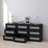 HAPPY FURNITURE , Tủ lưu trữ 8 ngăn kéo - MAY , THK_305 , 164cm x 45cm x 70cm DxRxC 