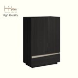  HAPPY FURNITURE , Tủ lưu trữ 2 cửa mở 1 ngăn kéo - VIGGO , TCM_173 , 62cm x 32cm x 90cm 