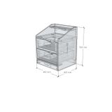  HAPPY FURNITURE , Táp đầu giường 2 ngăn kéo - WINNI , THK_138 , 46cm x 40cm x 56cm 