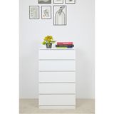  HAPPY FURNITURE , Tủ lưu trữ 5 ngăn kéo - OLA , THK_095 , 45cm x 45cm x 75cm 