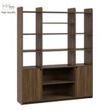  HAPPY FURNITURE , Tủ sách nhiều ngăn - CIRCLE , KSA_032 , 146cm x 35cm x 180cm 