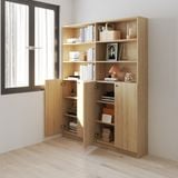  HAPPY FURNITURE , Kệ sách 6 tầng 4 cửa mở - CATY, KSA_077 , 160cm x 28cm x 202cm DxRxC 