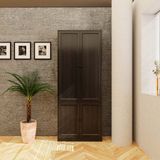  HAPPY FURNITURE , MATTA - Kệ sách 6 tầng 4 cửa mở , KSA_070 , 80cm x 28cm x 200cm DxRxC 