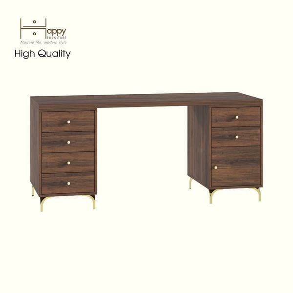 HAPPY FURNITURE ,Bàn làm việc 1 cửa mở 6 ngăn kéo - HAPPI, BAN_138 BAN_139 , 59cm x 75cm RxC 