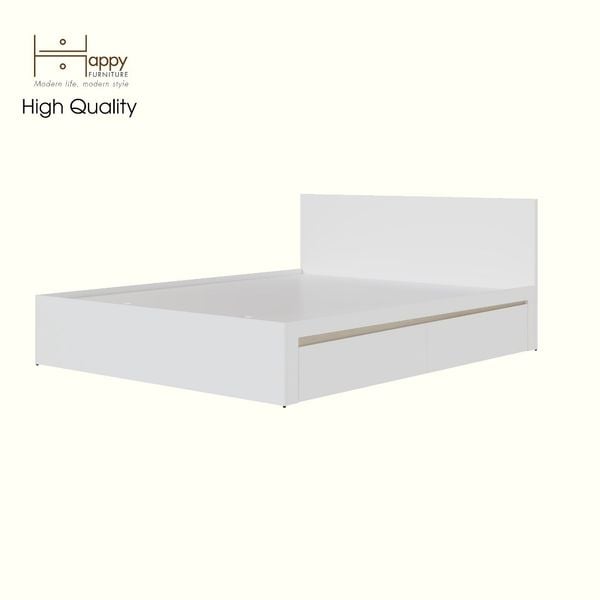  HAPPY FURNITURE , Giường ngủ 2 ngăn kéo - VIGGO , GNG_158 GNG_159 GNG_160 GNG_161 , 205cm x 34cm 
