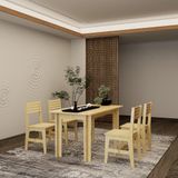  HAPPY FURNITURE , Gỗ tự nhiên , Bàn làm việc gỗ Plywood - AIDAN , BAN_108 , 140cm x 80cm x 75cm DxRxC 