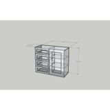  HAPPY FURNITURE , Tủ lưu trữ 4 ngăn kéo 1 cửa mở - MAY , TLT_060 , 110cm x 45cm x 93cm DxRxC 