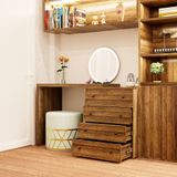  HAPPY FURNITURE , ZACY - Bàn làm việc 4 ngăn kéo, BAN_122 , 130cm x 45cm x 72cm DxRxC, Sản phẩm phổ thông 