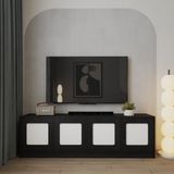  HAPPY FURNITURE , Tủ lưu trữ 4 cửa mở - TASY , TCM_256 , 182cm x 40cm x 56cm DxRxC 