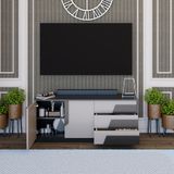  HAPPY FURNITURE , Kệ TV 3 ngăn kéo - PONIX , KTV_027 , 140cm x 40cm x 58cm 