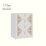  HAPPY FURNITURE , Tủ lưu trữ 4 ngăn kéo - CHARIS , THK_117 , 60cm x 45cm x 78cm 