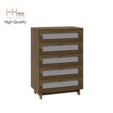 HAPPY FURNITURE , Tủ đựng đồ 5 ngăn kéo - MEYDAN , THK_078 , 78cm x 45cm x 112cm 