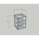  HAPPY FURNITURE , Tủ lưu trữ 3 ngăn kéo - ASO, THK_340 , 50cm x 50cm x 70cm DxRxC 