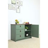  HAPPY FURNITURE , Tủ lưu trữ 3 ngăn kéo 1 cửa mở - NOMIA , THK_063 , 90cm x 35cm x 64cm 
