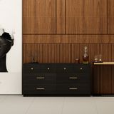  HAPPY FURNITURE , Tủ lưu trữ 8 ngăn kéo - NERIS , THK_135 , 140cm x 45cm x 68cm 