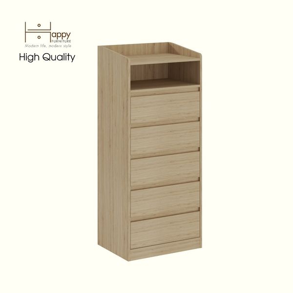  HAPPY FURNITURE , Tủ lưu trữ 5 ngăn kéo - KATE , THK_322 ,60cm x 45cm x 142cm DxRxC 