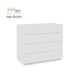  HAPPY FURNITURE , Tủ đựng đồ 4 ngăn kéo - MACRO , THK_039 , 92cm x 45cm x 80cm 