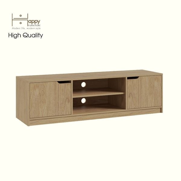  HAPPY FURNITURE , Kệ TV 2 cửa mở - ASO, KTV_091 , 160cm x 45cm x 45cm DxRxC 