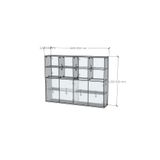  HAPPY FURNITURE , ZACY - Kệ lưu trữ 4 cửa mở , TCM_207 , 160cm x 32cm x 120cm DxRxC, Sản phẩm phổ thông 