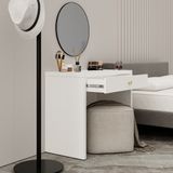  HAPPY FURNITURE , Bàn trang điểm 1 ngăn kéo - JOVIE , BAN_082 , 90cm x 45cm x 75cm 