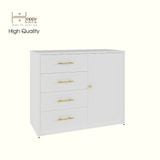  HAPPY FURNITURE , Tủ lưu trữ 4 ngăn kéo - NERIS , THK_134 , 90cm x 40cm x 75cm 