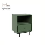  HAPPY FURNITURE , Táp đầu giường 2 ngăn chân sắt - SWEETY , THK_080, 48cm x 40cm x 58cm 