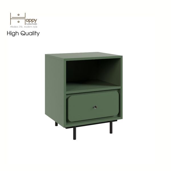  HAPPY FURNITURE , Táp đầu giường 2 ngăn chân sắt - SWEETY , THK_080, 48cm x 40cm x 58cm 