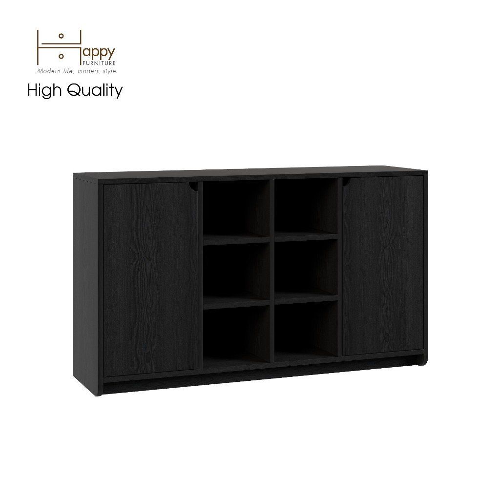  HAPPY FURNITURE , Tủ lưu trữ 2 cửa mở - CIRCLE , TCM_070 , 120cm x 34cm x 70cm 