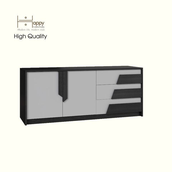  HAPPY FURNITURE , Kệ TV 3 ngăn kéo - PONIX , KTV_027 , 140cm x 40cm x 58cm 