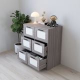  HAPPY FURNITURE , Tủ lưu trữ 6 ngăn kéo - TASY ,THK_316 , 90cm x 50cm x 100cm DxRxC 