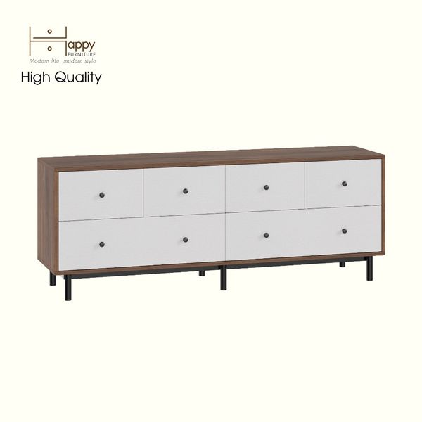  HAPPY FURNITURE , Tủ lưu trữ 6 ngăn kéo - LIVIK, THK_277 , 160cm x 40cm x 60cm DxRxC 