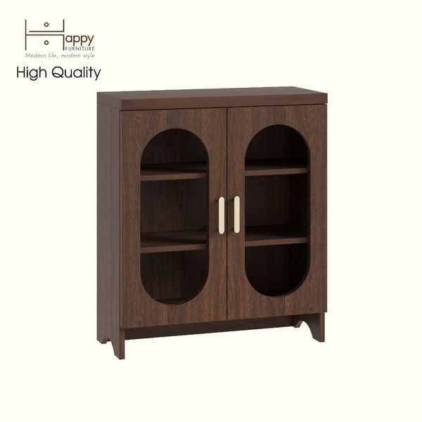  HAPPY FURNITURE , Tủ lưu trữ 2 cửa kính - CHEVY, TLT_047 , 70cm x 30cm x 82cm DxRxC 