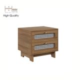  HAPPY FURNITURE , Táp đầu giường 2 ngăn - MEYDAN , THK_076 , 48cm x 40cm x 44cm 