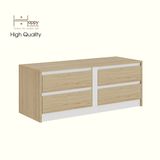  HAPPY FURNITURE , Tủ lưu trữ 4 ngăn kéo - ELIS , THK_336 , 120cm x 45cm x 47cm DxRxC 