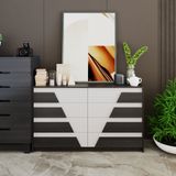  HAPPY FURNITURE , Tủ quần áo 8 ngăn kéo - PONIX , THK_114 , 140cm x 45cm x 82cm 