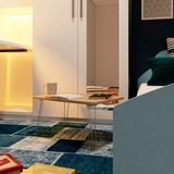  HAPPY FURNITURE , Bàn gấp gọn gỗ công nghiệp MDF chống ẩm cao cấp , BAN_G01 , 60cm x 40cm x 30cm 