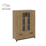  HAPPY FURNITURE , Tủ lưu trữ chân sắt - LOUIS , TCM_028 , 76cm x 36cm x 104cm 