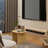  HAPPY FURNITURE , Gỗ tự nhiên , Ghế đẩu gỗ Plywood - AIDAN , GHE_004 , 60x40x39cm ( DxRxC) 