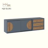  HAPPY FURNITURE , Kệ TV 2 cánh lùa - BANA , KTV_032 , 180cm x 40cm x 52cm 