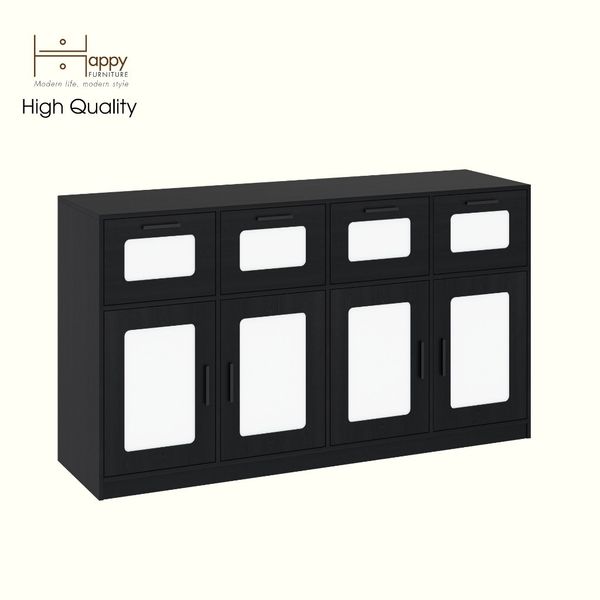  HAPPY FURNITURE , Tủ lưu trữ 4 ngăn kéo 4 cửa mở - TASY ,TLT_063 , 178cm x 50cm x 100cm DxRxC 