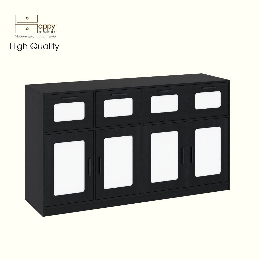  HAPPY FURNITURE , Tủ lưu trữ 4 ngăn kéo 4 cửa mở - TASY ,TLT_063 , 178cm x 50cm x 100cm DxRxC 
