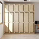  HAPPY FURNITURE , Tủ quần áo cửa mở 2m4x2m4 - ELEGANT , TCM_085 , 240cm x 54cm x 240cm 