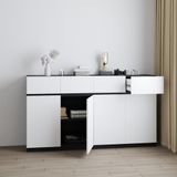  HAPPY FURNITURE , Tủ lưu trữ 4 cửa mở 4 ngăn kéo - KALA, TCM_246 , 180cm x 40cm x 100cm DxRxC 