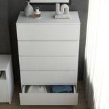  HAPPY FURNITURE , Tủ đựng đồ 5 ngăn kéo - OLA , THK_092 , 80cm x 45cm x 120cm 