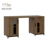  HAPPY FURNITURE , Bàn làm việc chân sắt - LOUIS , BAN_034 , 150cm x 60cm x 75cm 