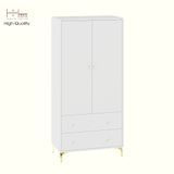  HAPPY FURNITURE , Tủ lưu trữ 2 cửa mở 2 ngăn kéo - HAPPI, TCM_229 , 70cm x 40cm x 150cm DxRxC 