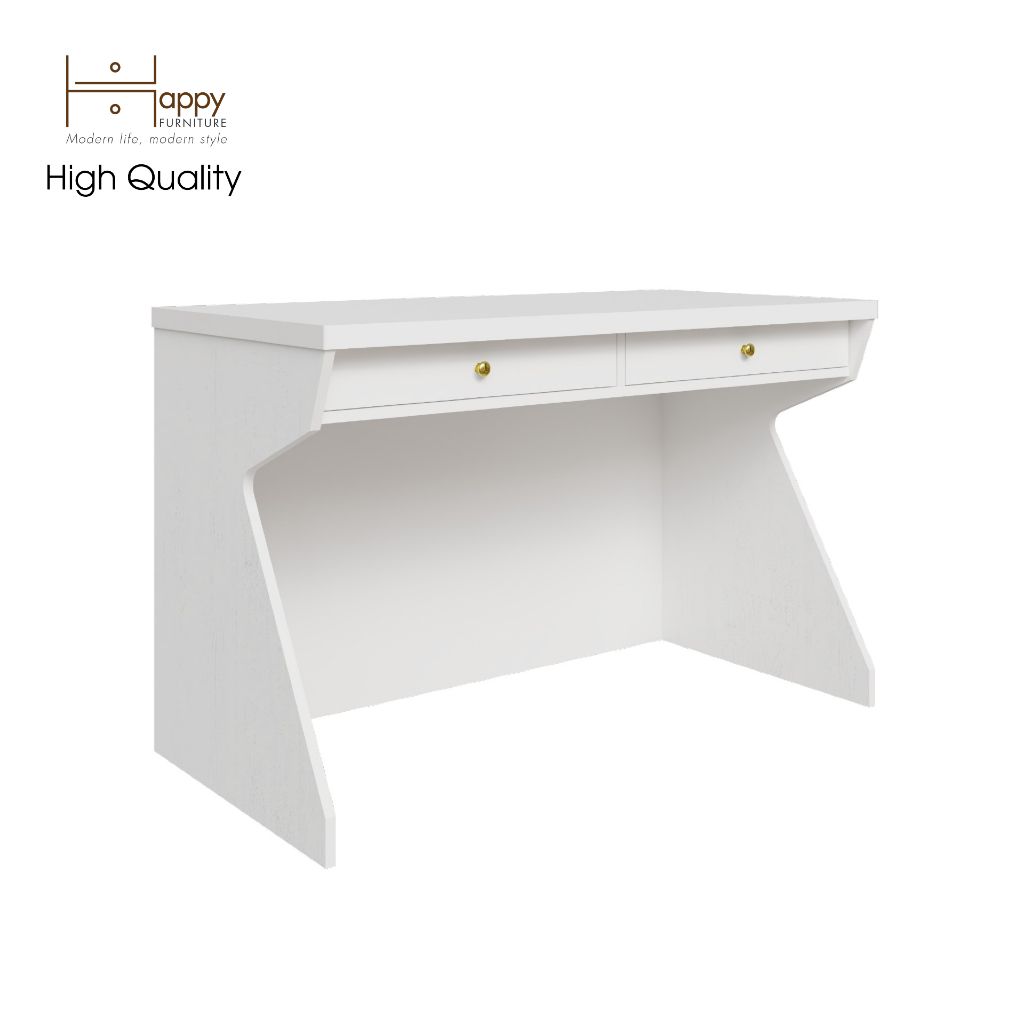  HAPPY FURNITURE , Bàn làm việc 2 ngăn kéo - HELI , BAN_056 , 120cm x 60cm x 75cm 