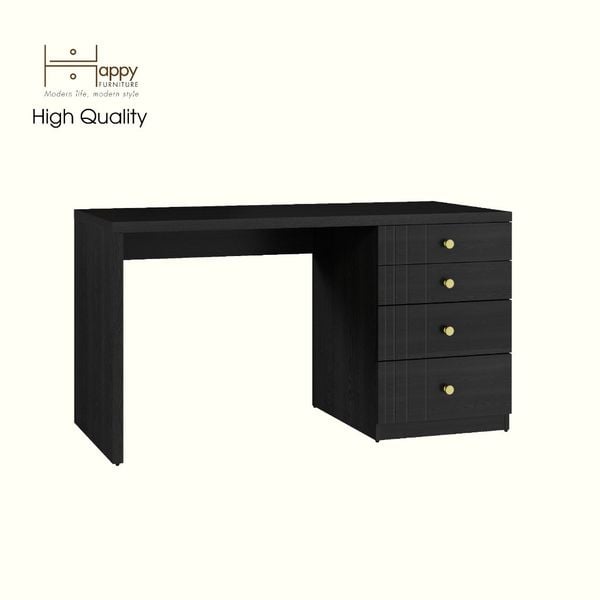  HAPPY FURNITURE , Bàn làm việc 4 ngăn kéo - JOVIE , BAN_083 , 140cm x 59cm x 75cm 