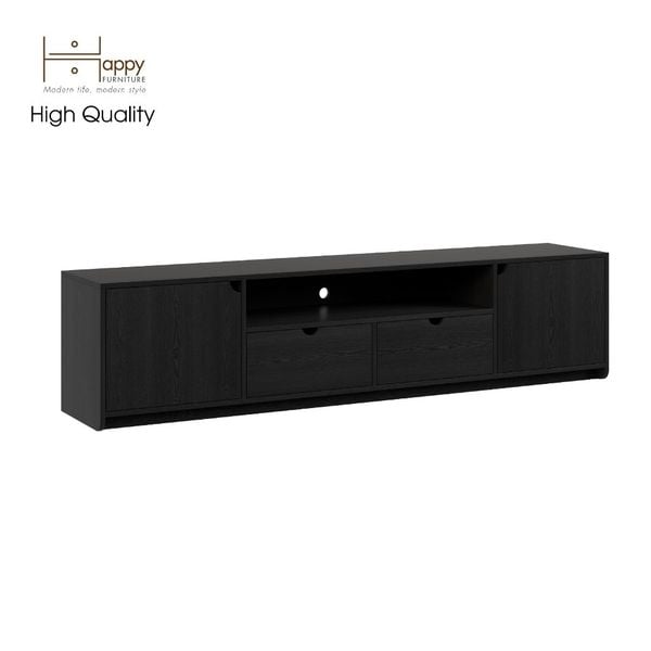  HAPPY FURNITURE , Kệ TIVI 2 cánh mở 2 ngăn kéo - CIRCLE , KTV_018 , 200cm x 40cm x 48cm 